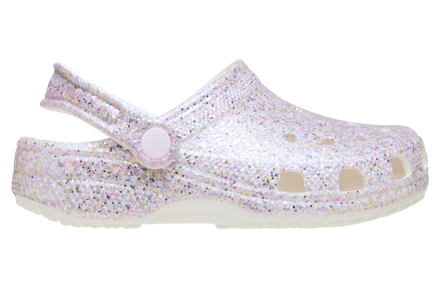 Crocs Classic Fantasy Glitter Clog GS White