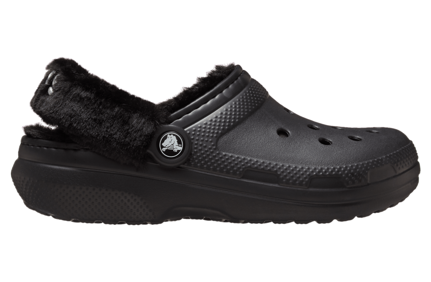 Crocs Classic Fuzz Lined Clog Black