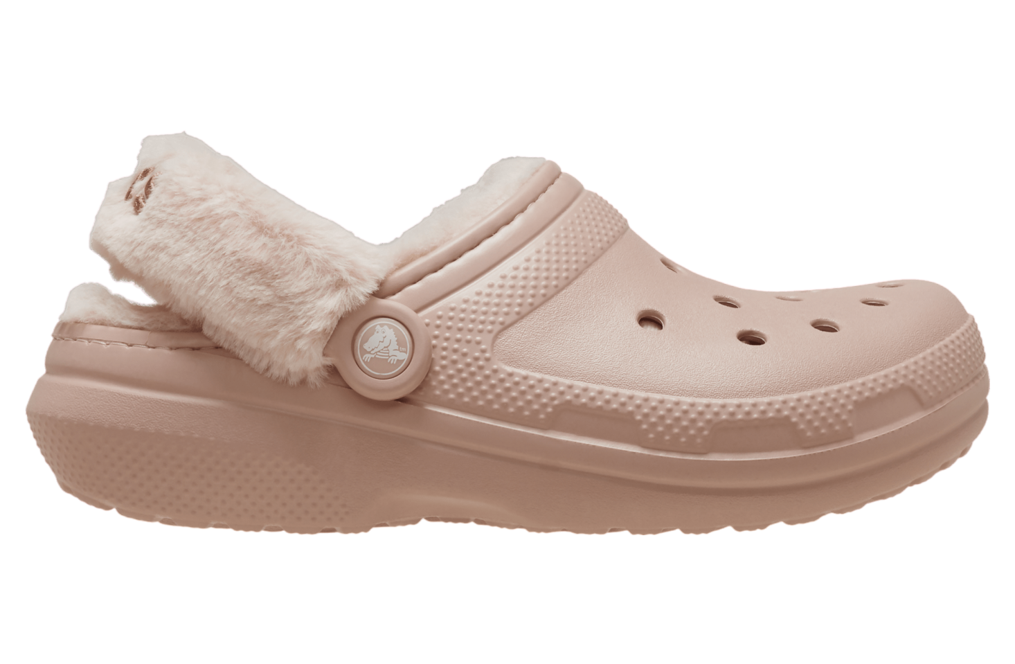 Crocs Classic Fuzz Lined Clog Pink Clay