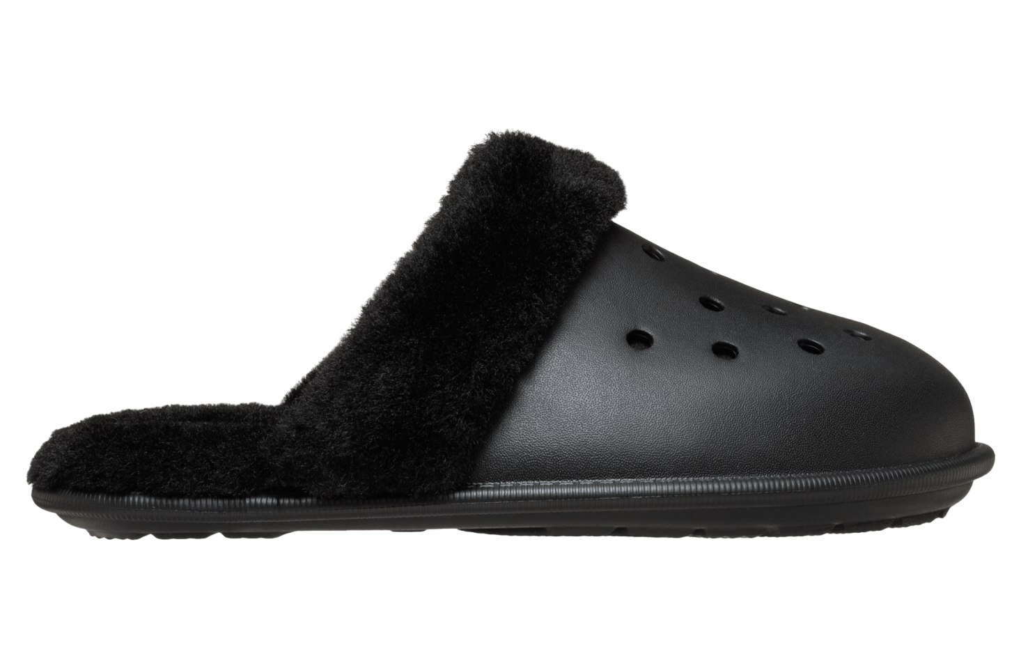 Crocs Classic Fuzz Scuff Black