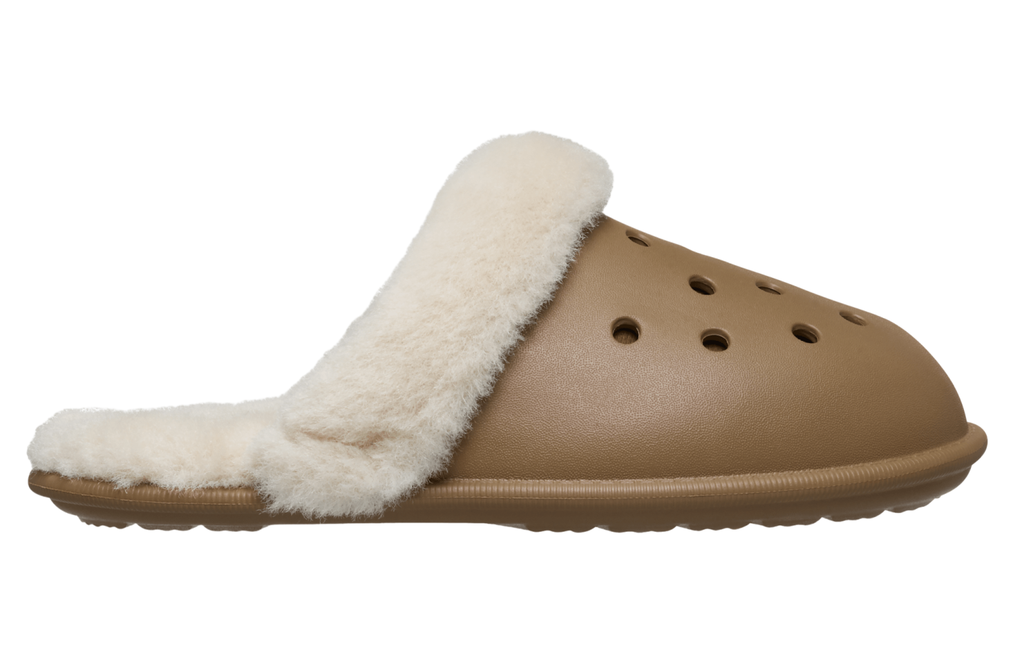 Crocs Classic Fuzz Scuff Sepia