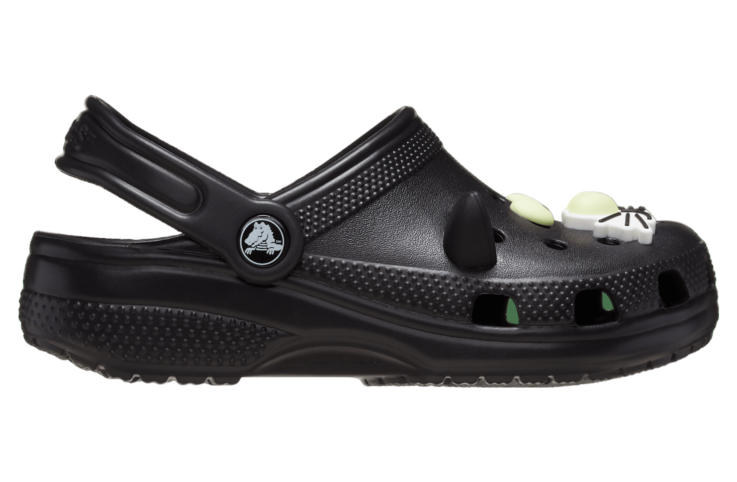 Crocs Classic Glow-in-the-dark Black Cat Clog GS Black