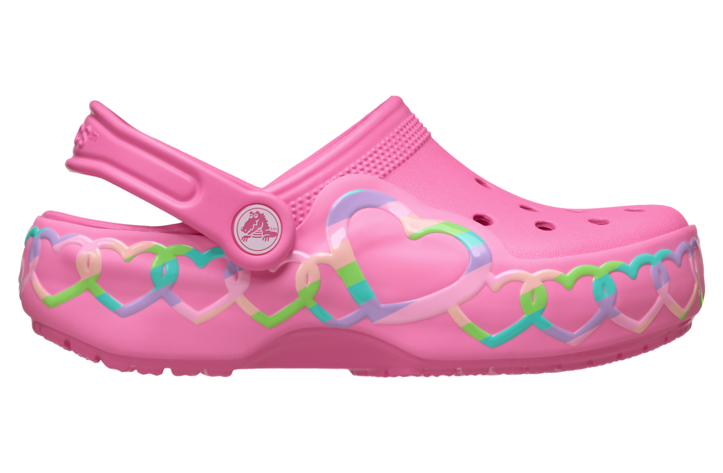 Crocs Classic Heart Lights Clog GS Pink Lemonade