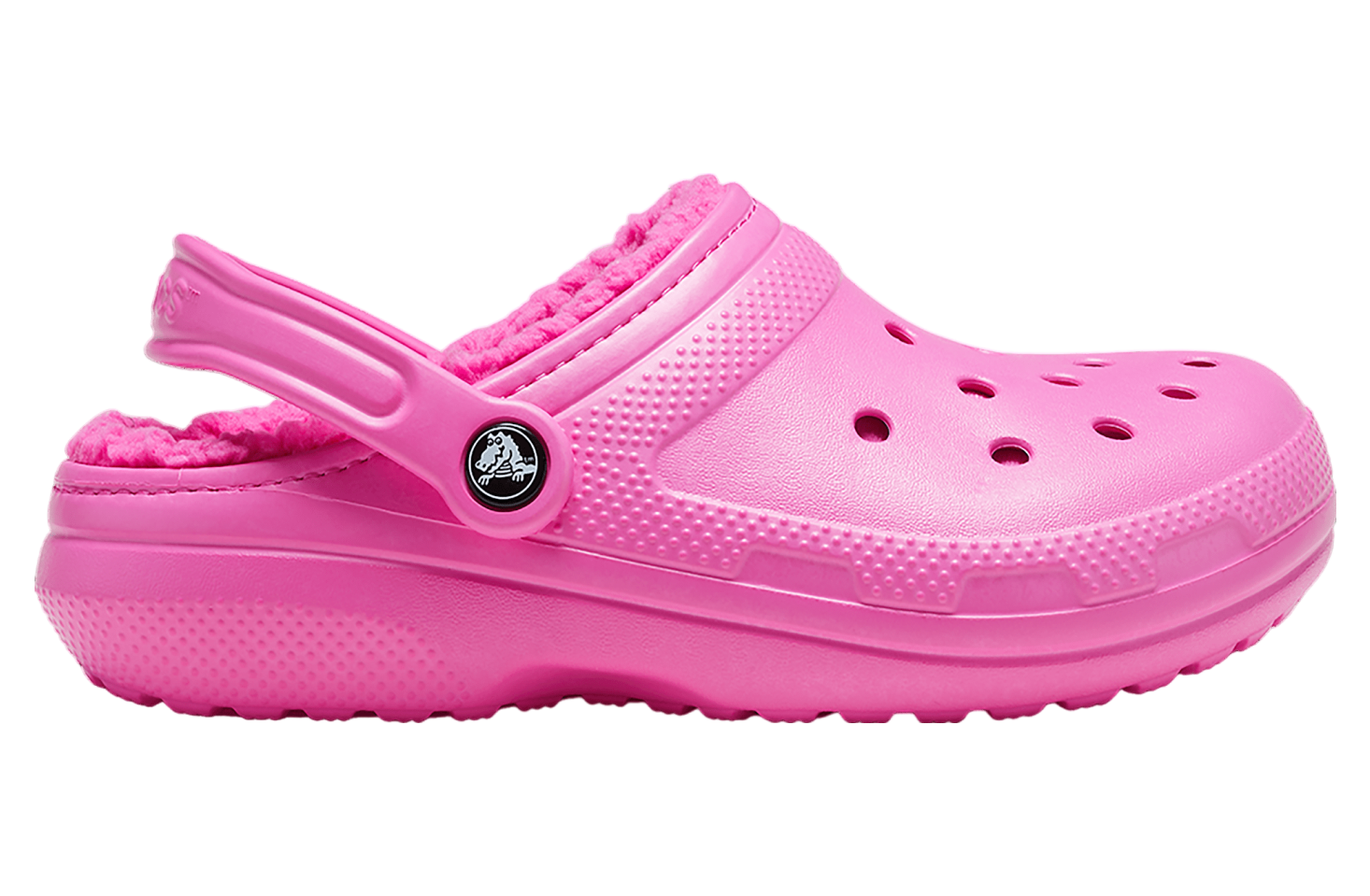 Fuzzy crocs pink on sale