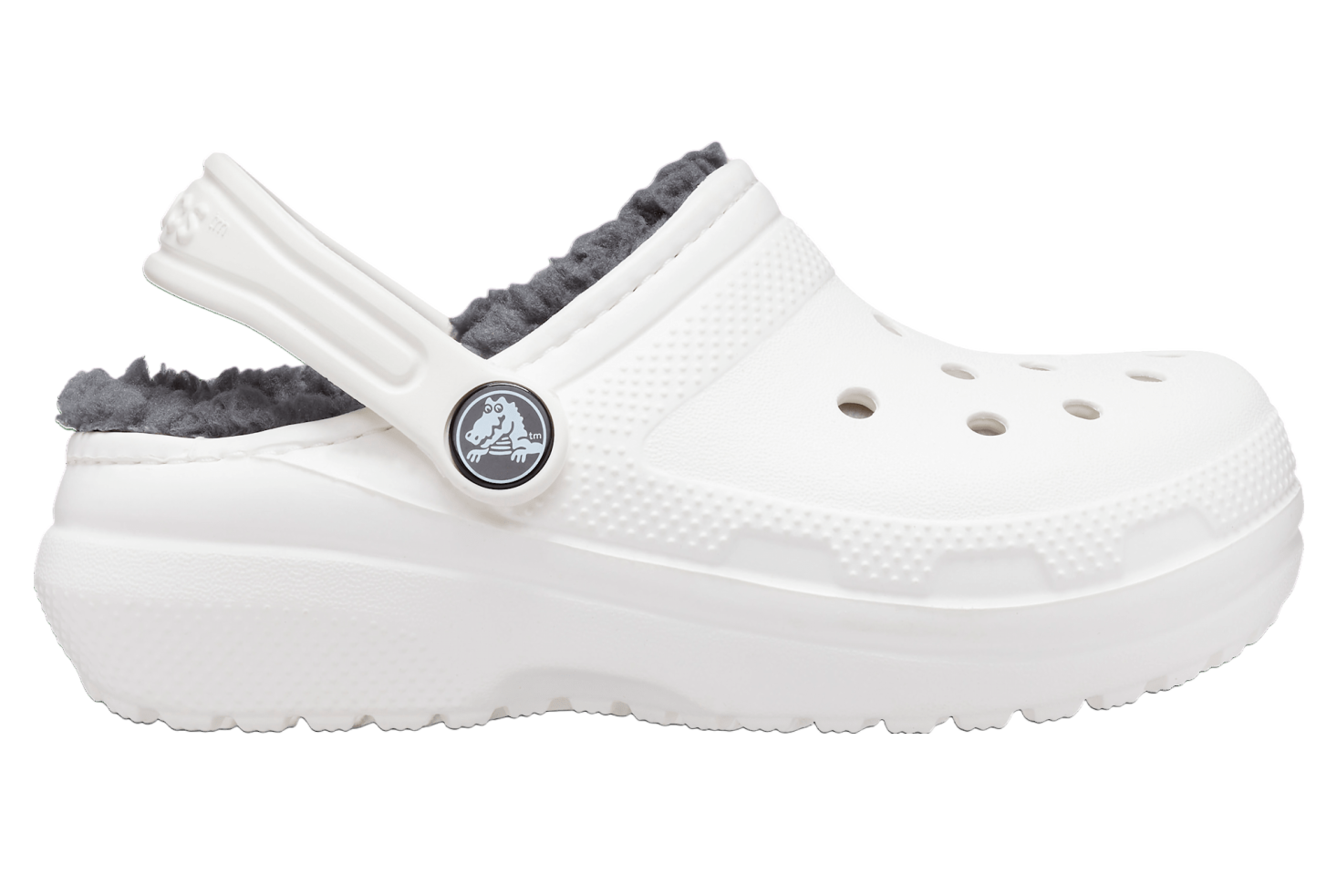 Fur lined white crocs online