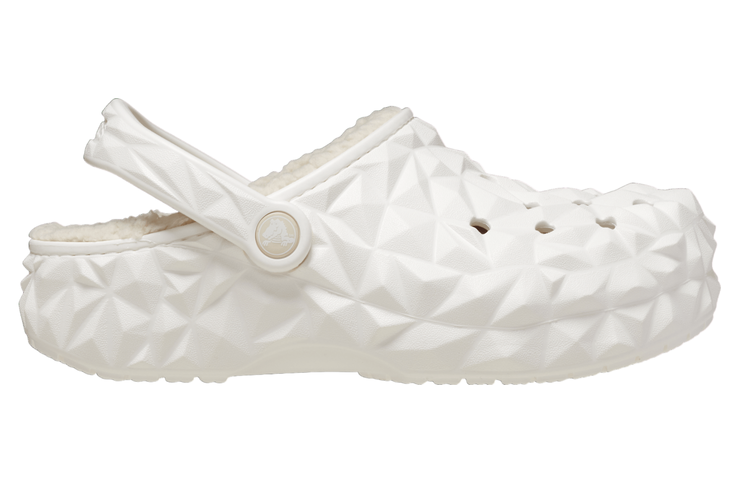 Fur lined white crocs online