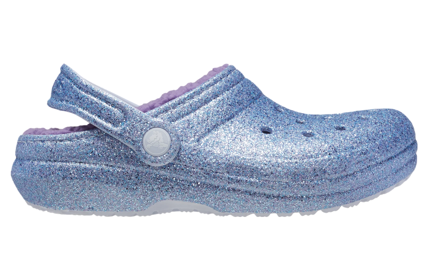 Crocs Classic Lined Glitter Clog GS Frosted Glitter