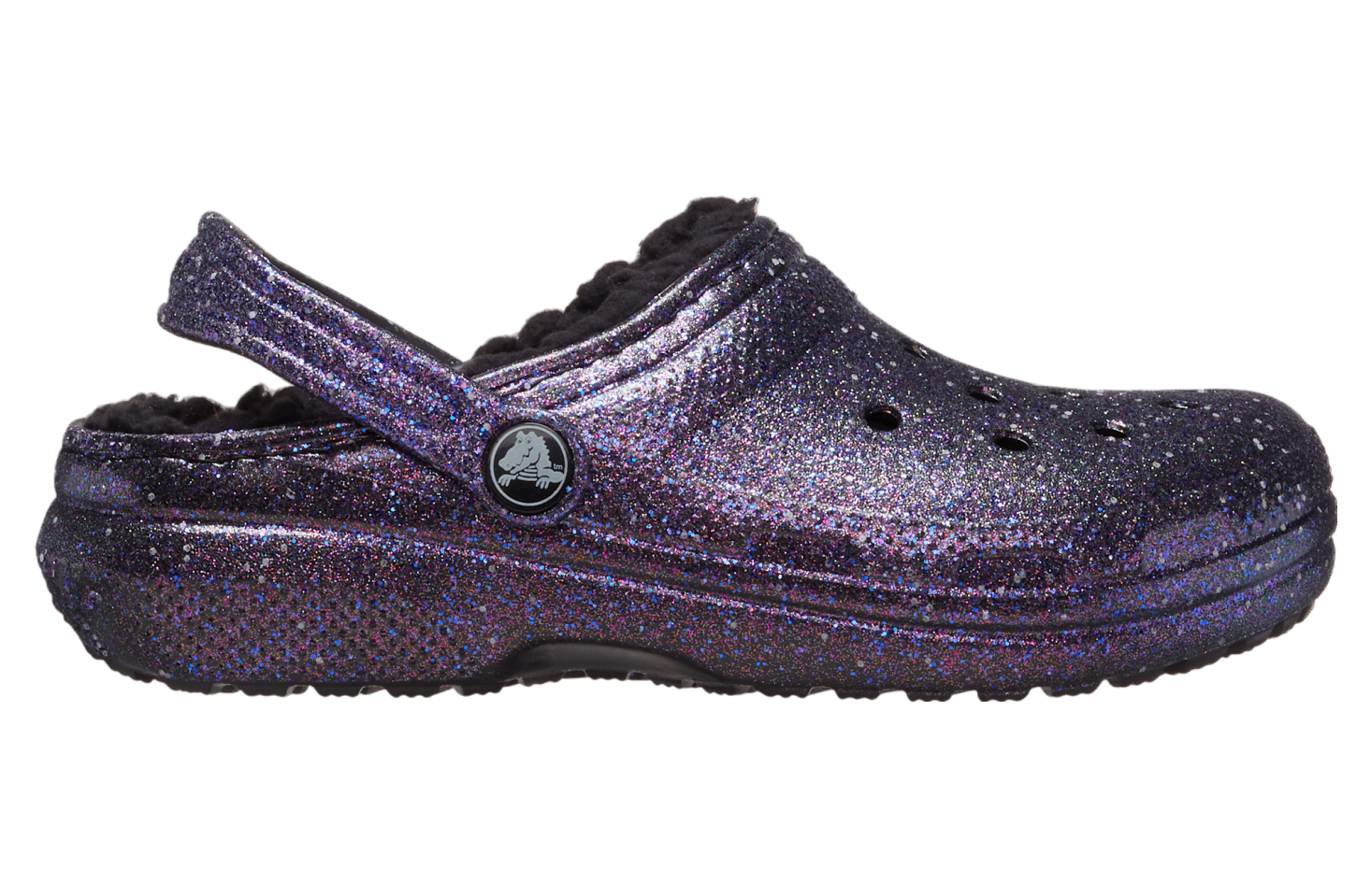 Crocs Classic Lined Space Glitter Clog GS Black / Multi