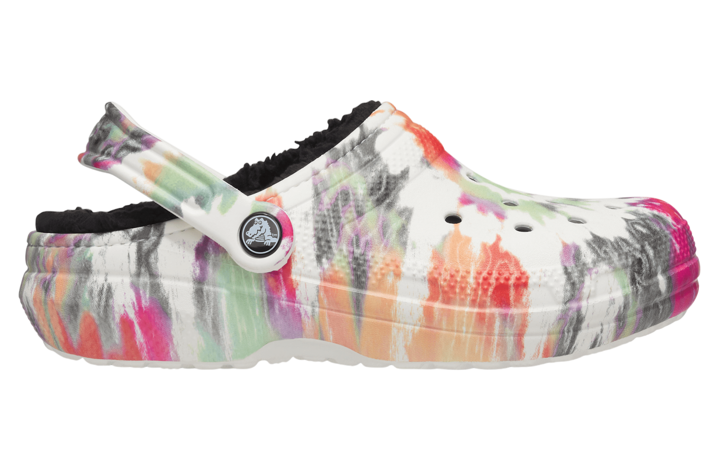 Crocs Classic Lined Tie-dye Clog Black / Multi