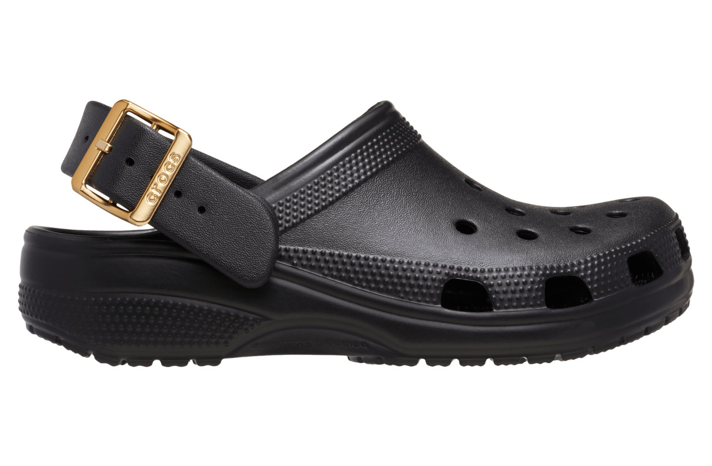 Crocs Classic Metallic Buckle Clog Black