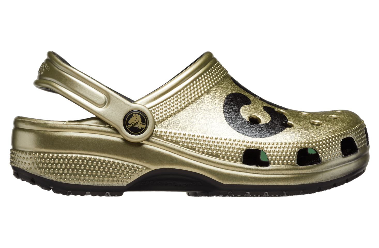 Crocs Classic Metallic Logo Clog Gold Metallic