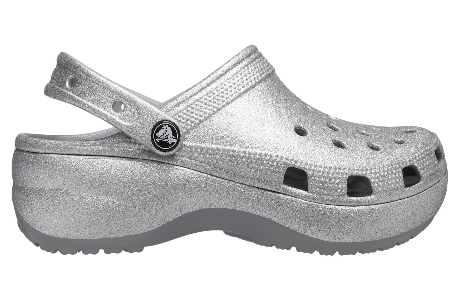 Crocs Classic Platform Glitter Clog WMNS Silver Jul 2021 207241 040 KicksOnFire