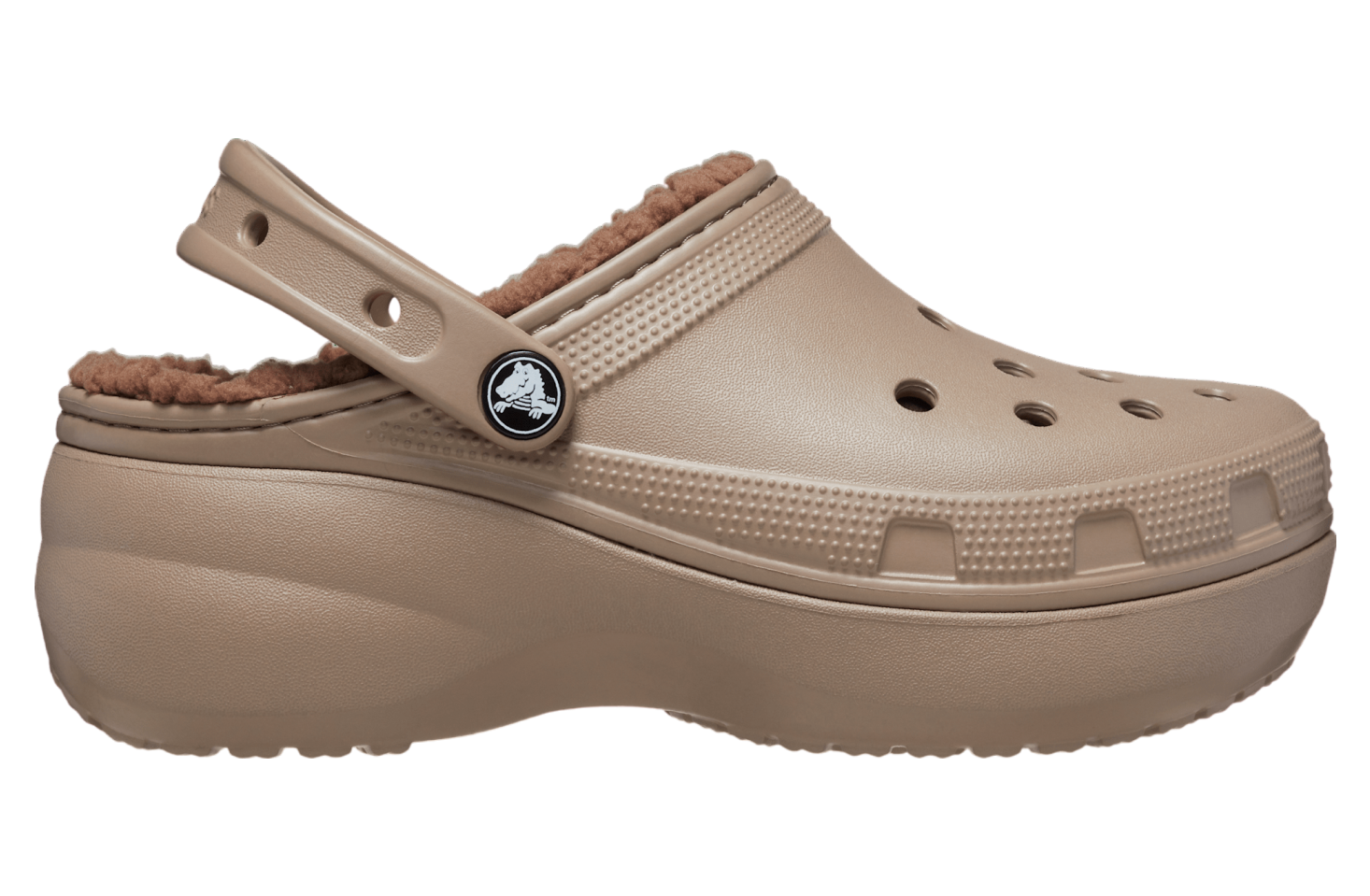 Crocs Classic Platform Lined Clog WMNS Mushroom