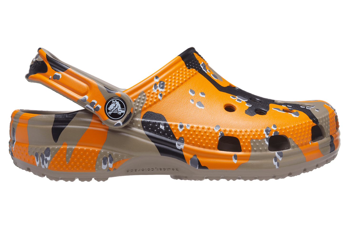 Crocs Classic Printed Camo Clog Orange Zing / Multi