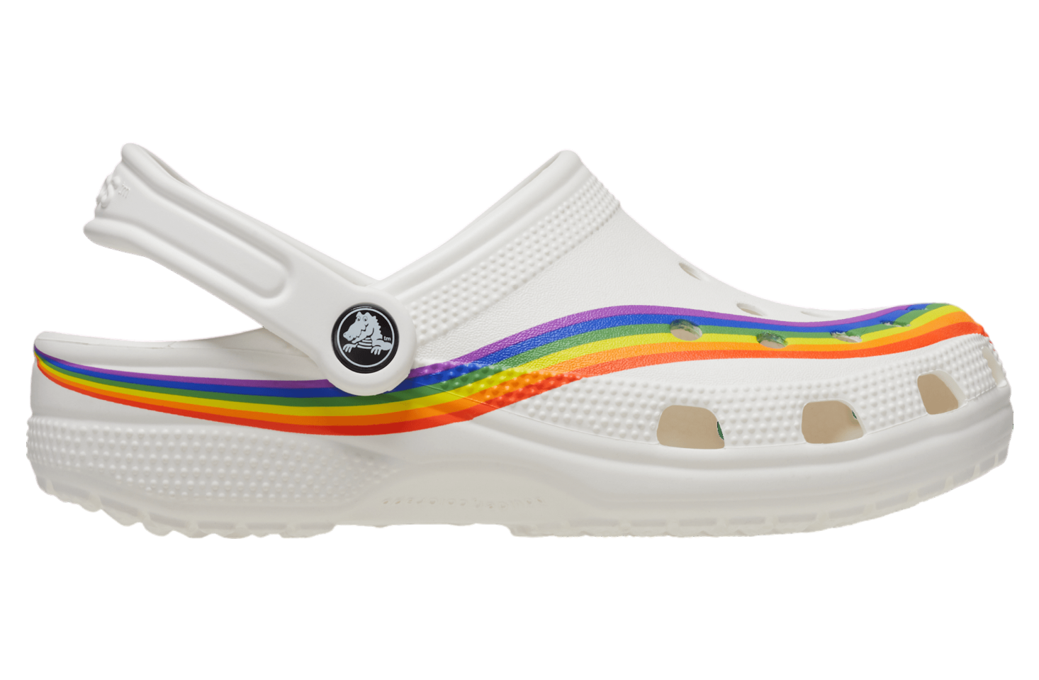 Crocs Classic Rainbow Dye Clog White / Multi