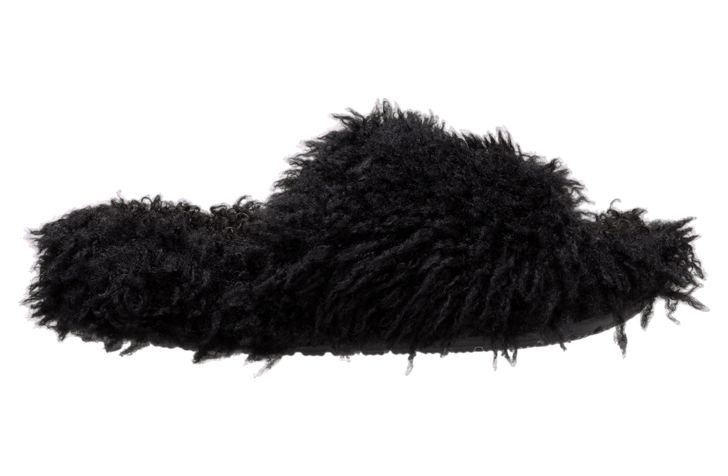 Crocs Classic Shaggy Fur Slide Black