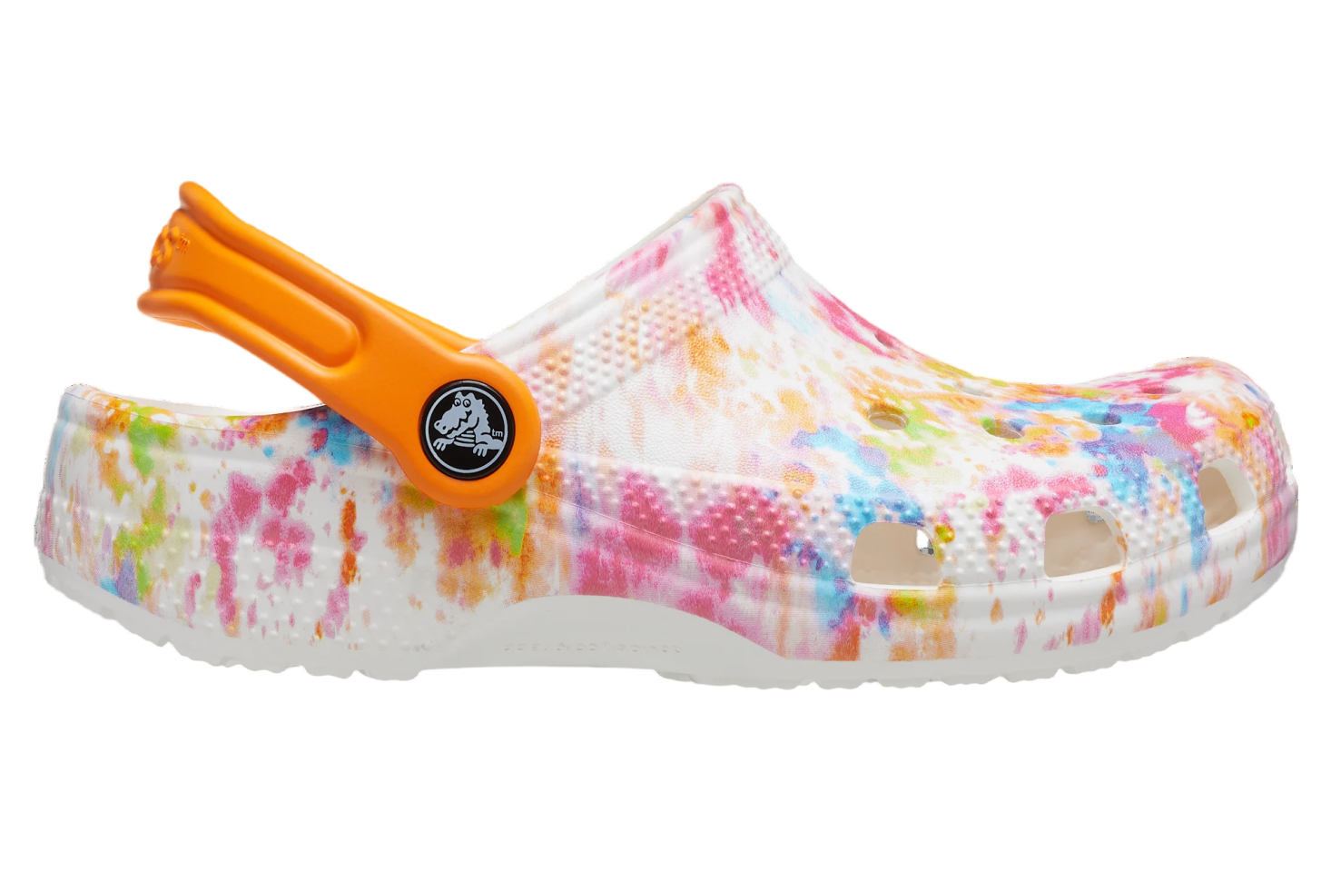 Crocs Classic Tie-Dye Graphic Clog GS Orange Zing / Multi