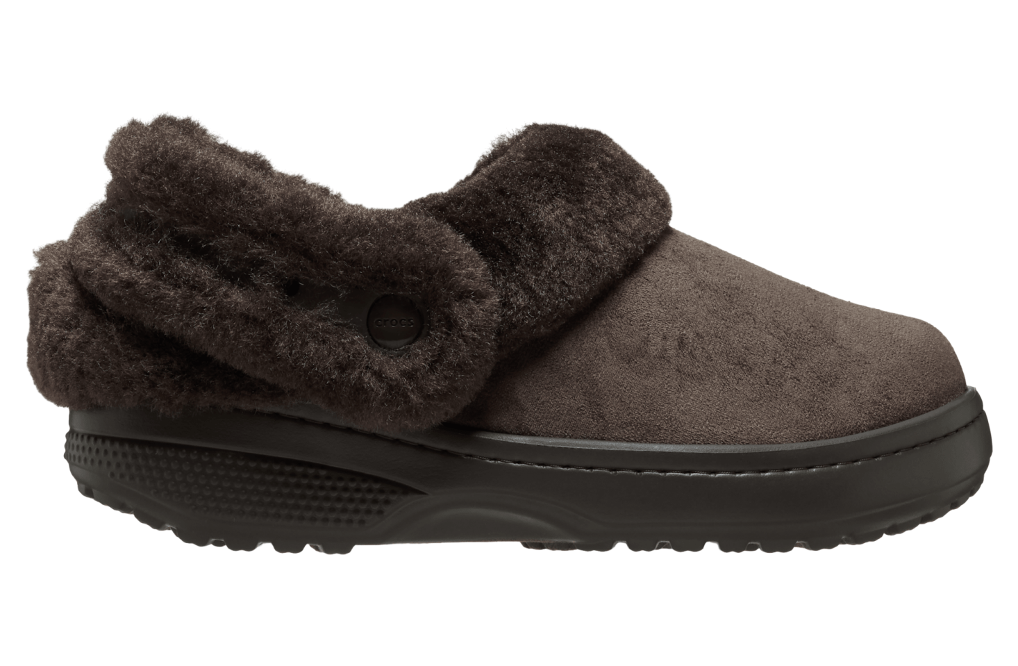 Crocs Classic Unfurgettable Vegan Suede Clog Espresso