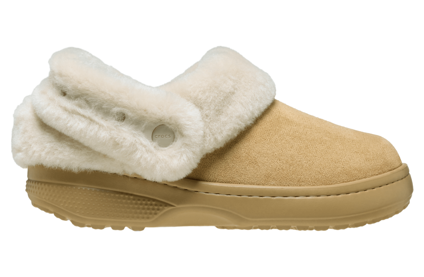 Crocs Classic Unfurgettable Vegan Suede Clog Tan
