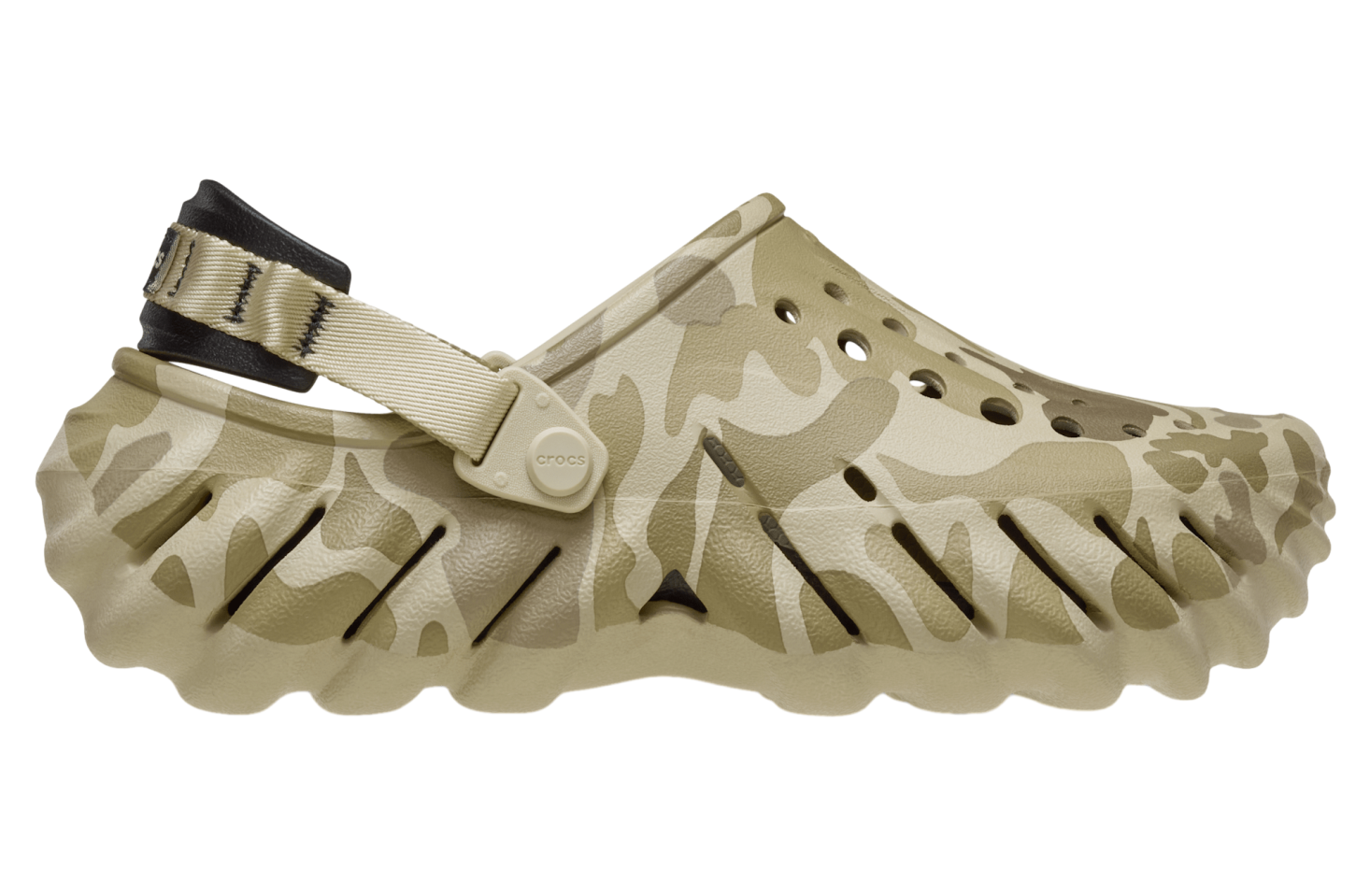 Crocs Echo Duck Camo Clog Bone / Black