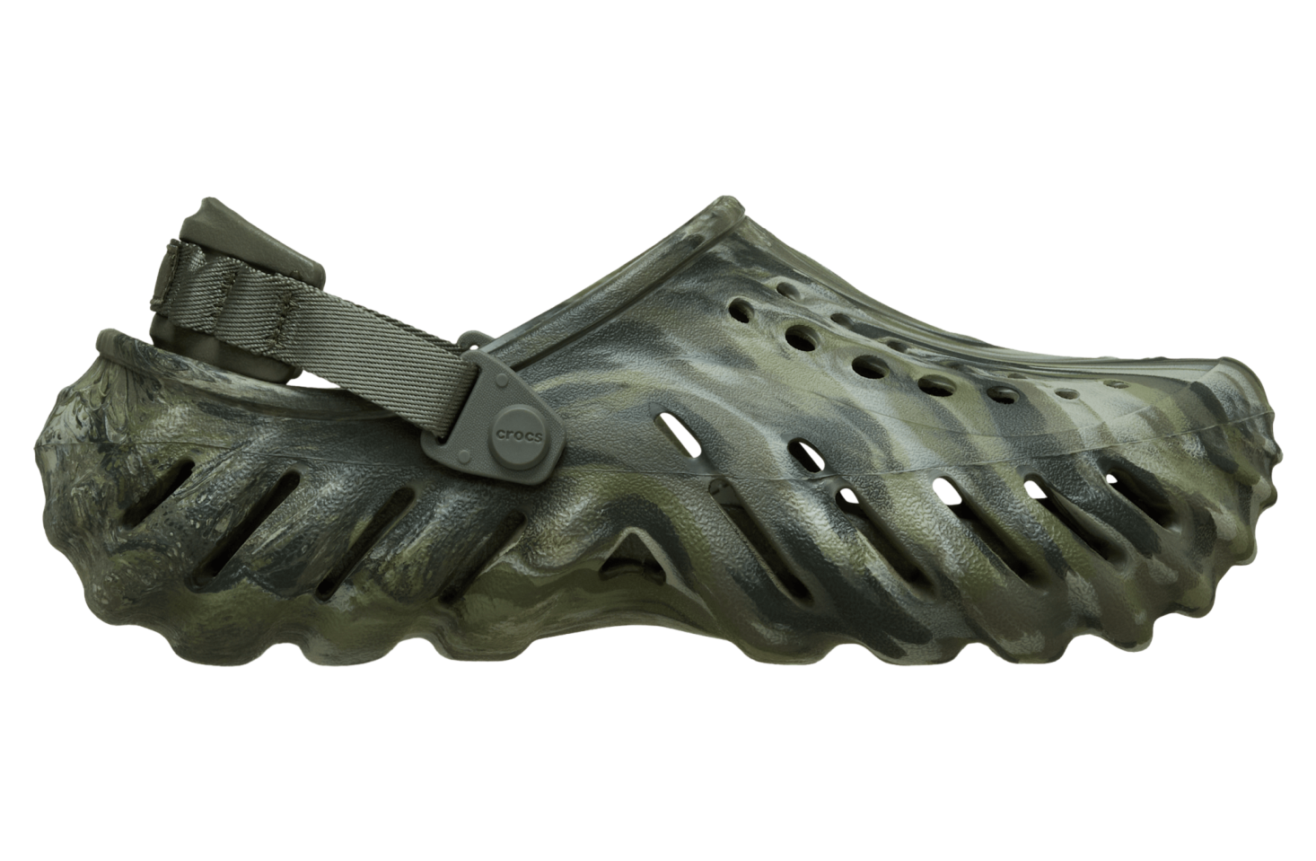 Crocs Echo Marbled Clog Dusty Olive / Multi