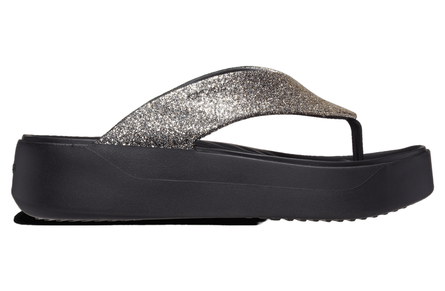 Crocs Getaway Chunky Glitter Platform Flip WMNS Black