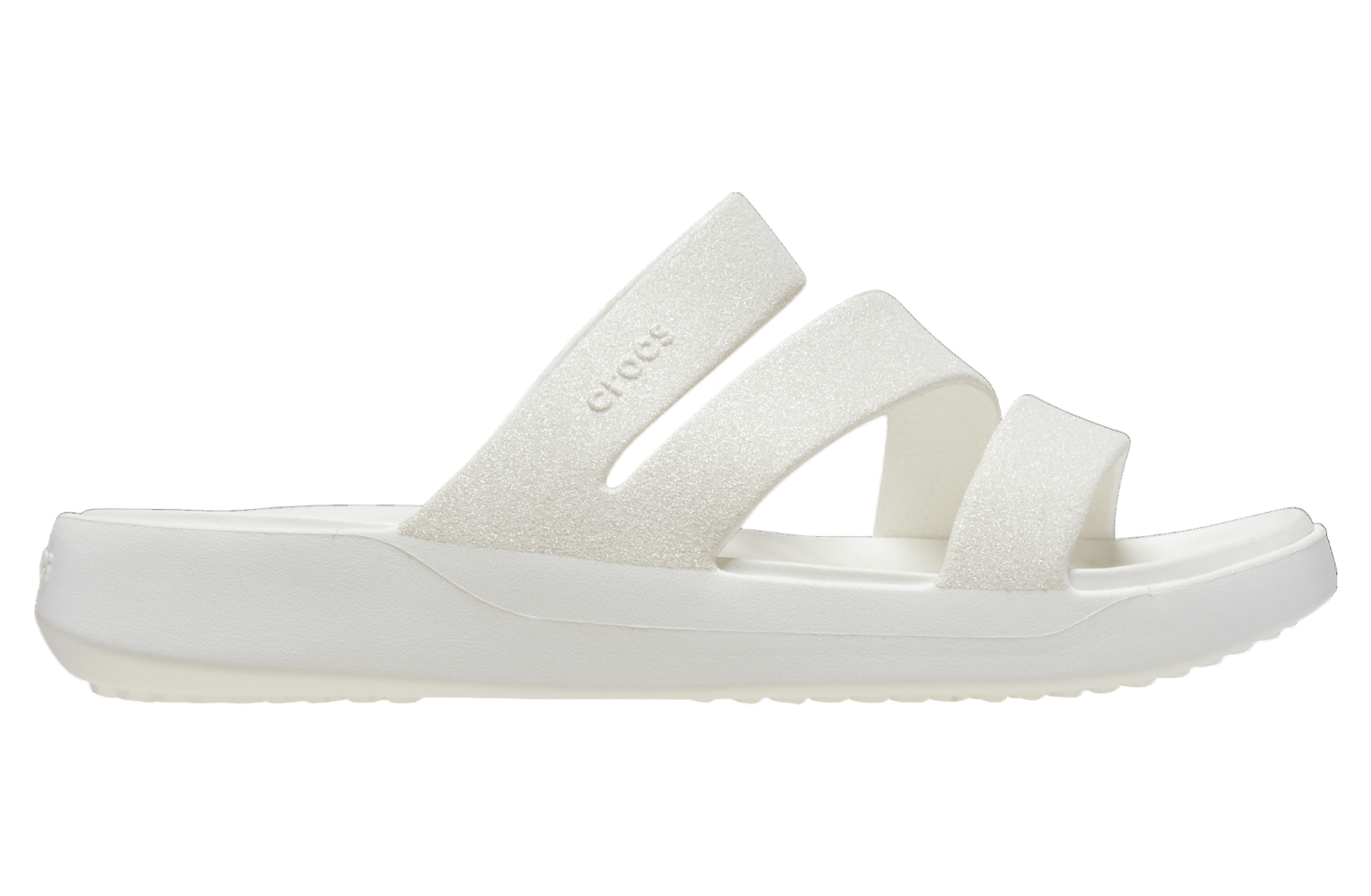 Crocs Getaway Glitter Strappy WMNS White