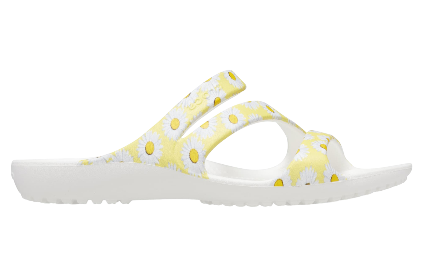 Crocs Kadee II Graphic Sandal WMNS White / Yellow Daisy