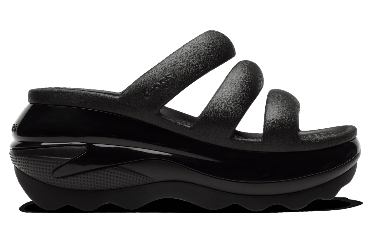 Crocs Mega Crush Triple Strap Black