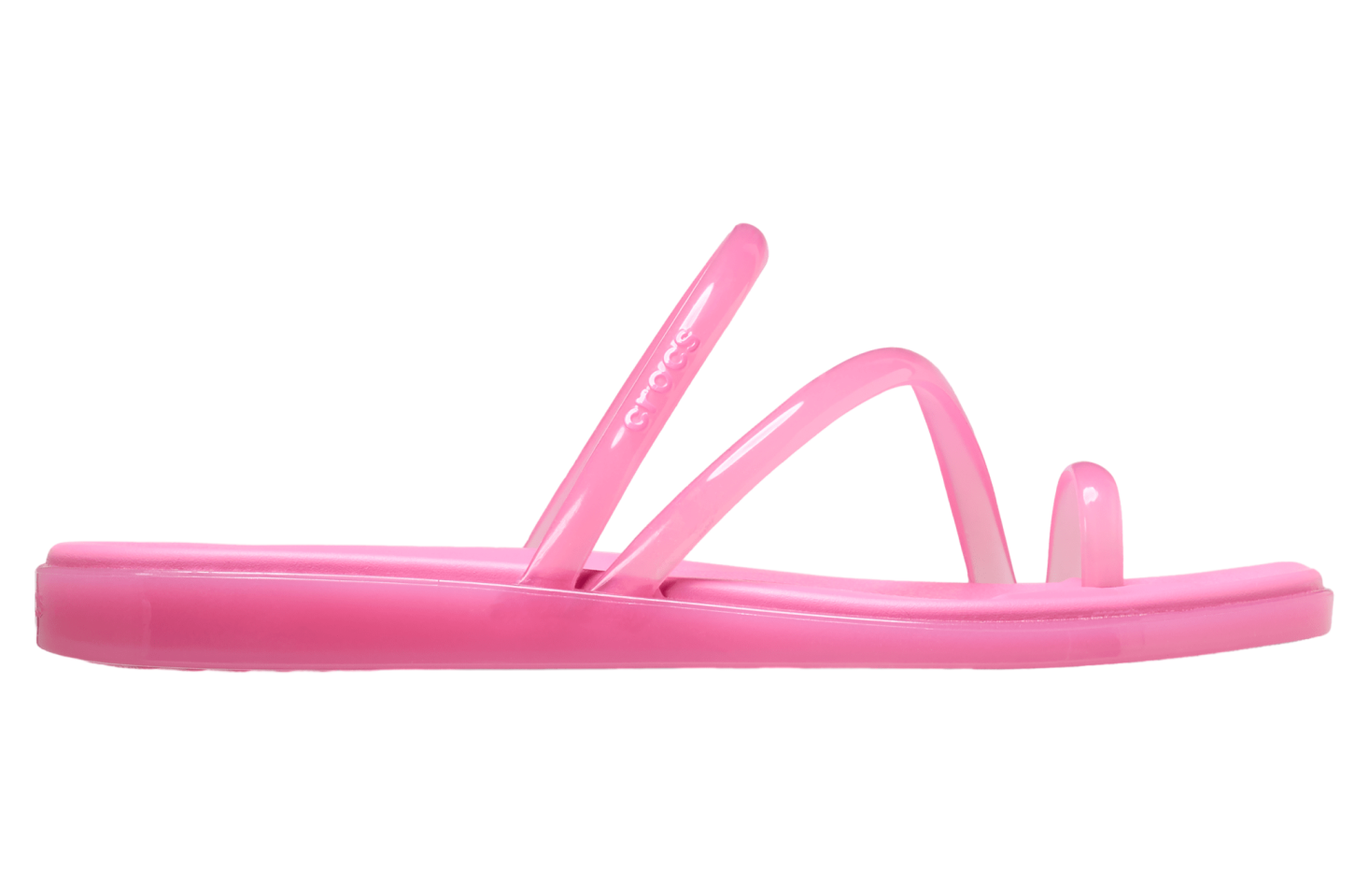 Crocs Miami Jelly Toe Loop Sandal WMNS Pink Lemonade Jelly