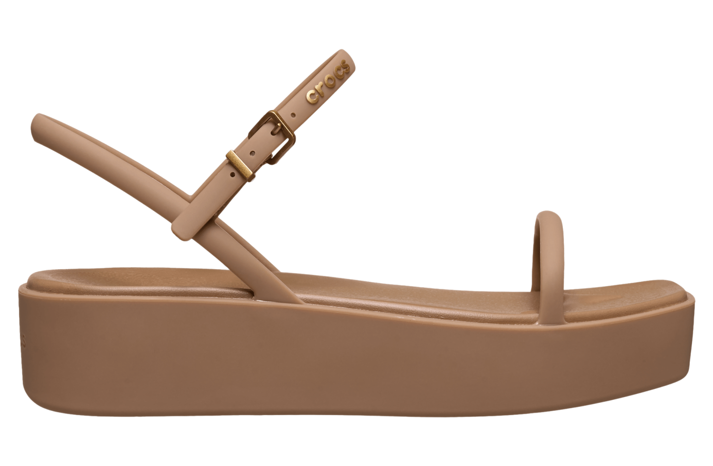 Crocs Miami Platform Y Strap Sandal WMNS Milk Chocolate