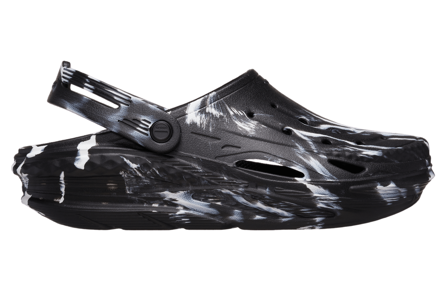 Crocs Off Grid Marbled Clog Black / White