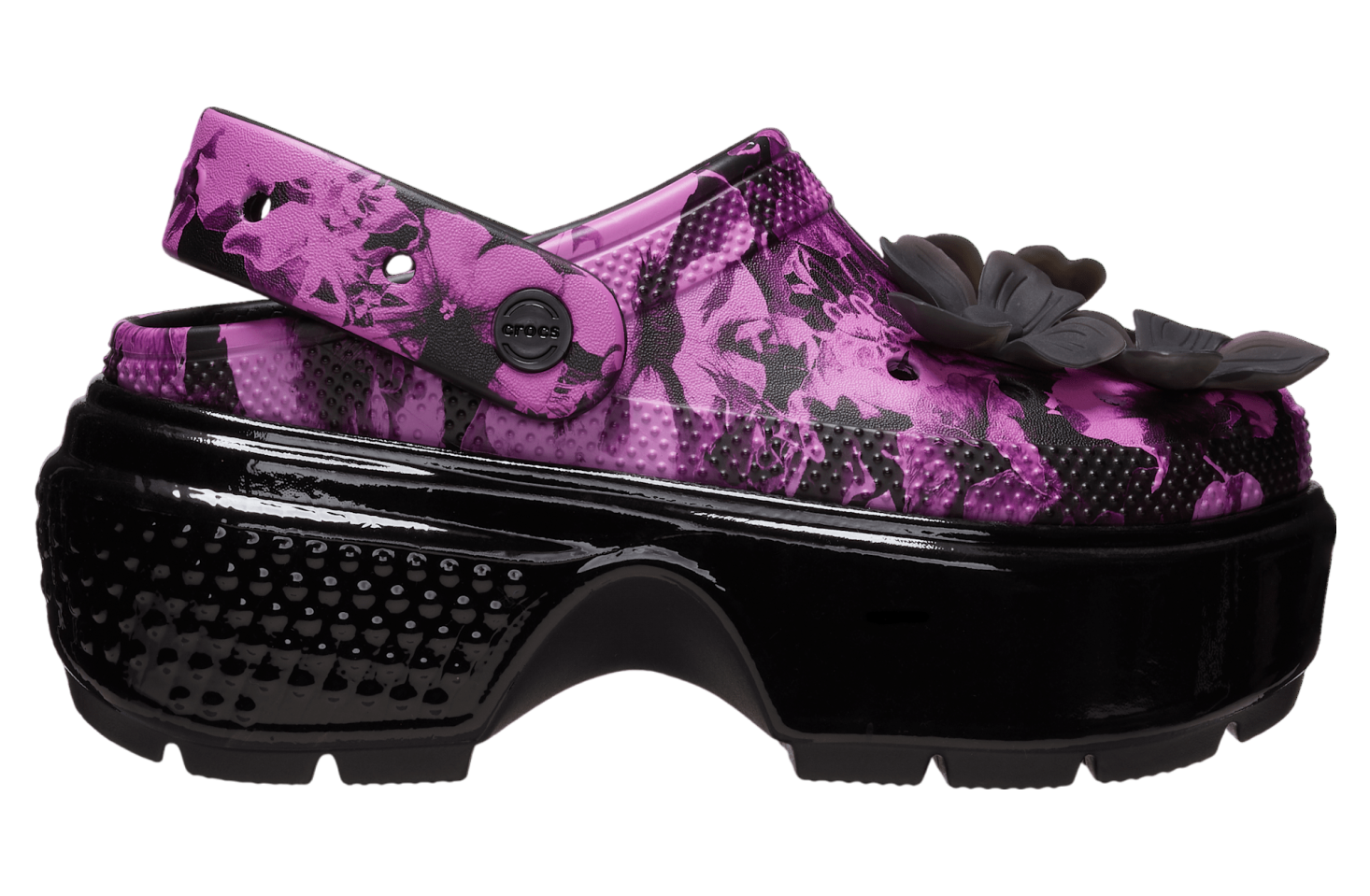 Crocs Stomp Hyper Floral Clog Black / Multi