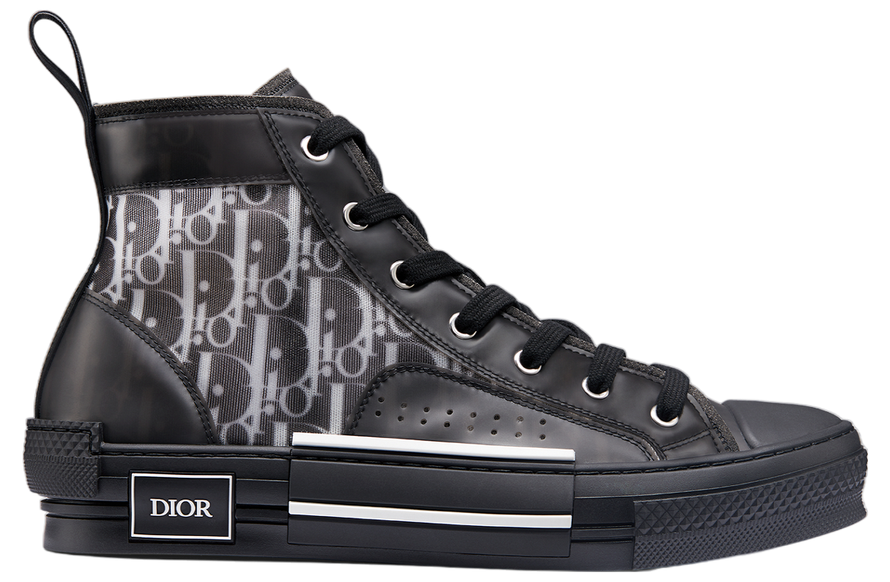 Dior B23 High Black / White Oblique Canvas