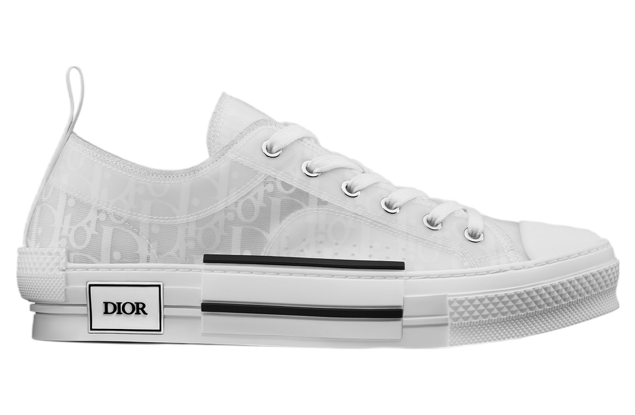 Dior B23 Low White Oblique Canvas