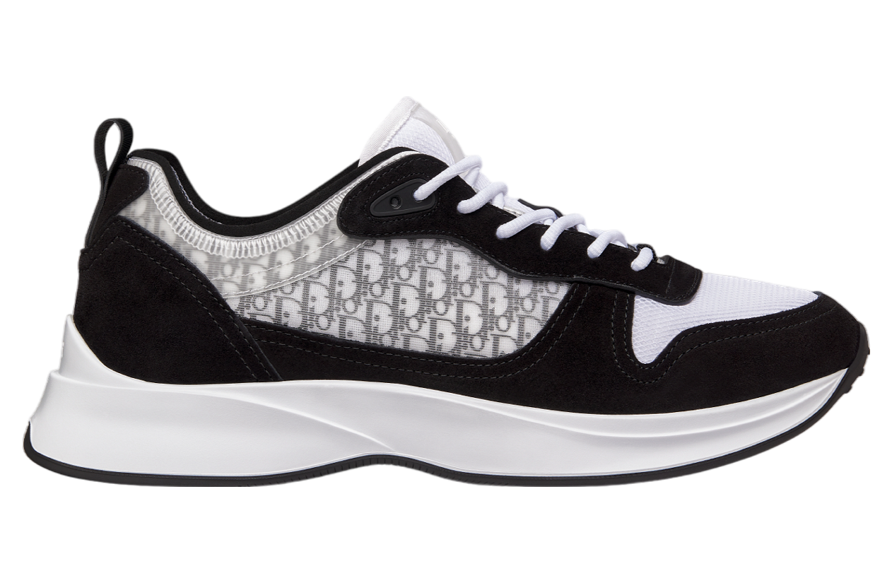 Dior B25 Runner Black Suede / White Technical Mesh