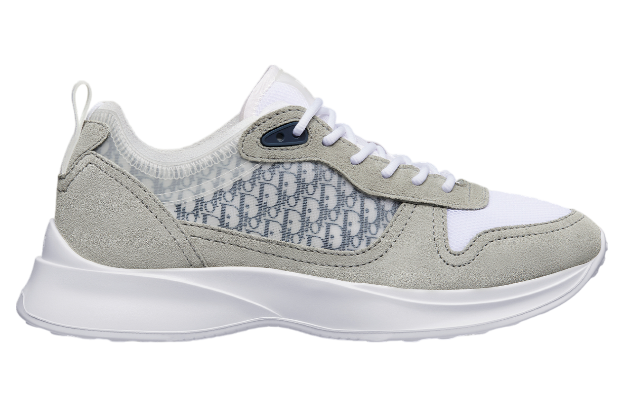 Dior B25 Runner Gray Suede / White Technical Mesh