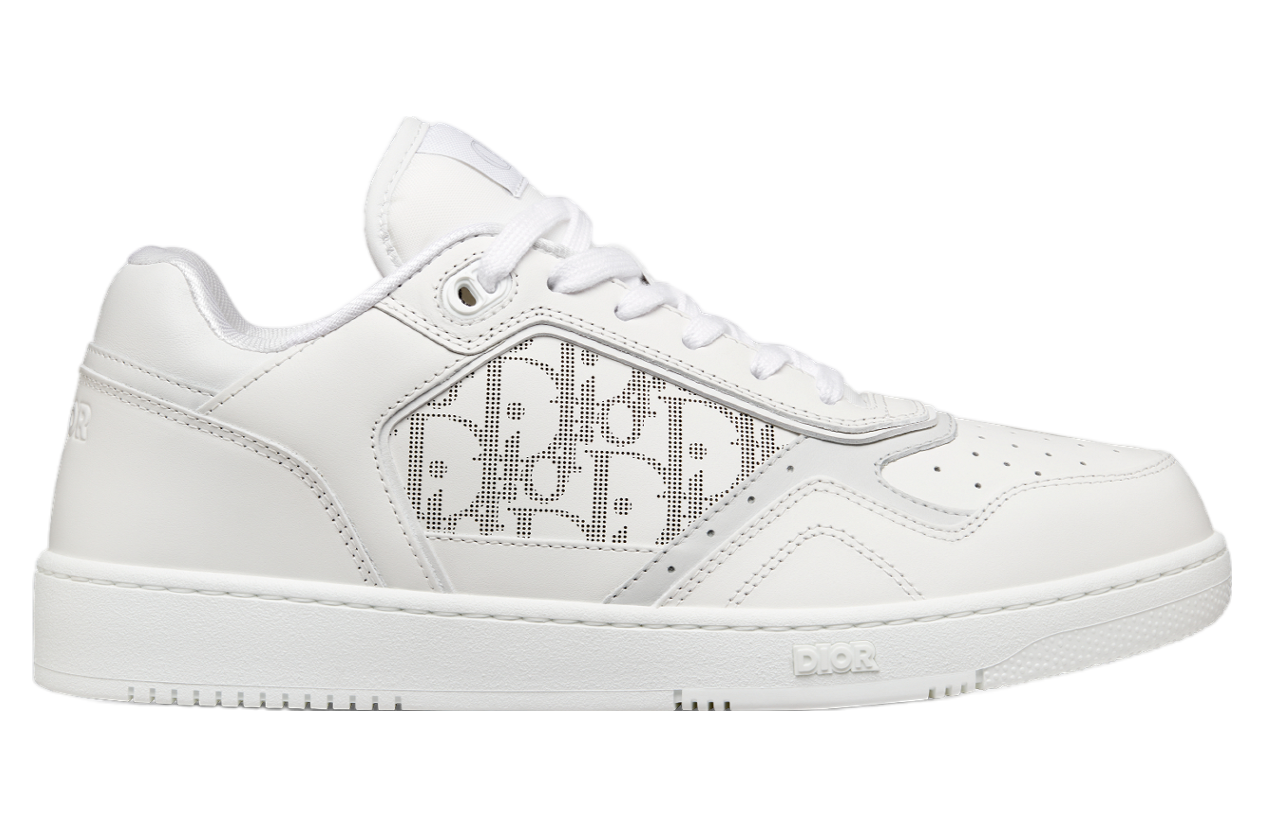 Dior B27 Low White Smooth Calfskin / Oblique Galaxy Leather