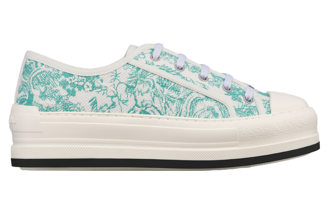 Dioriviera Walk N Dior Platform WMNS Cotton Embroidered / Aquamarina Toile De Jouy Sauvage Motif