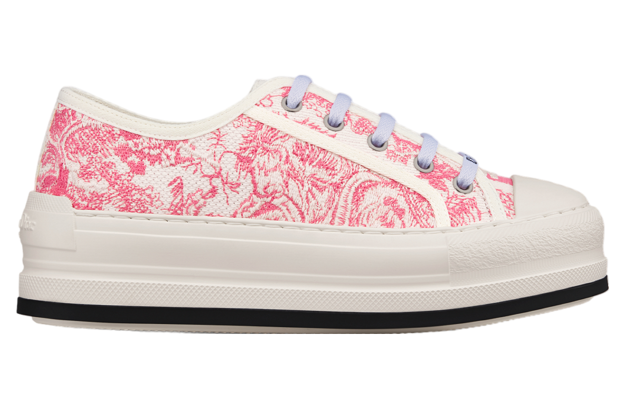 Dioriviera Walk N Dior Platform WMNS Cotton Embroidered / Candy Pink Toile De Jouy Sauvage Motif