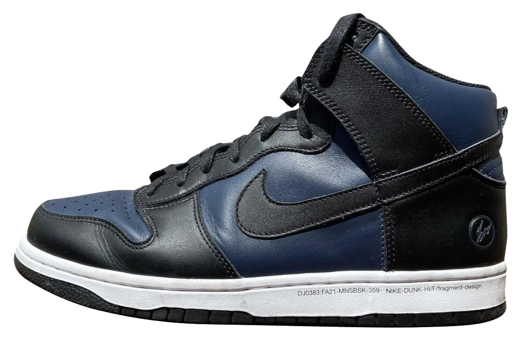fragment x Nike Dunk High Navy Black