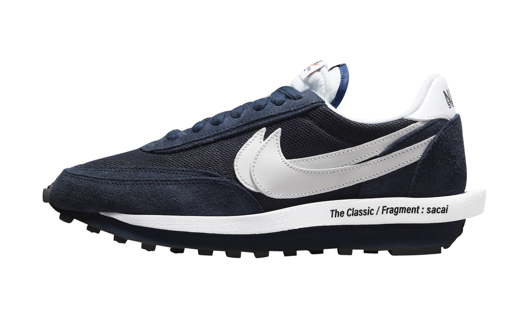 fragment x sacai x Nike LDWaffle Blackened Blue