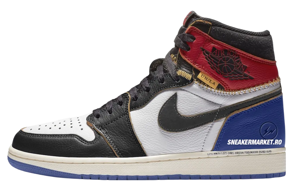 Fragment X Union X Air Jordan 1 High Og Black / White