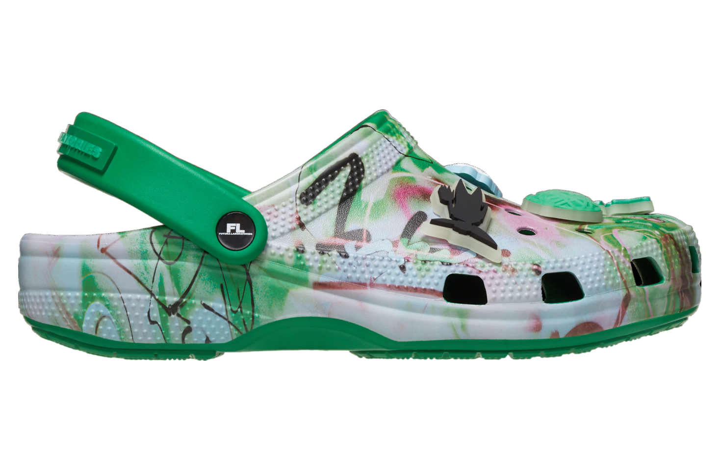 Futura Laboratories X Crocs Classic Clog Green Ivy