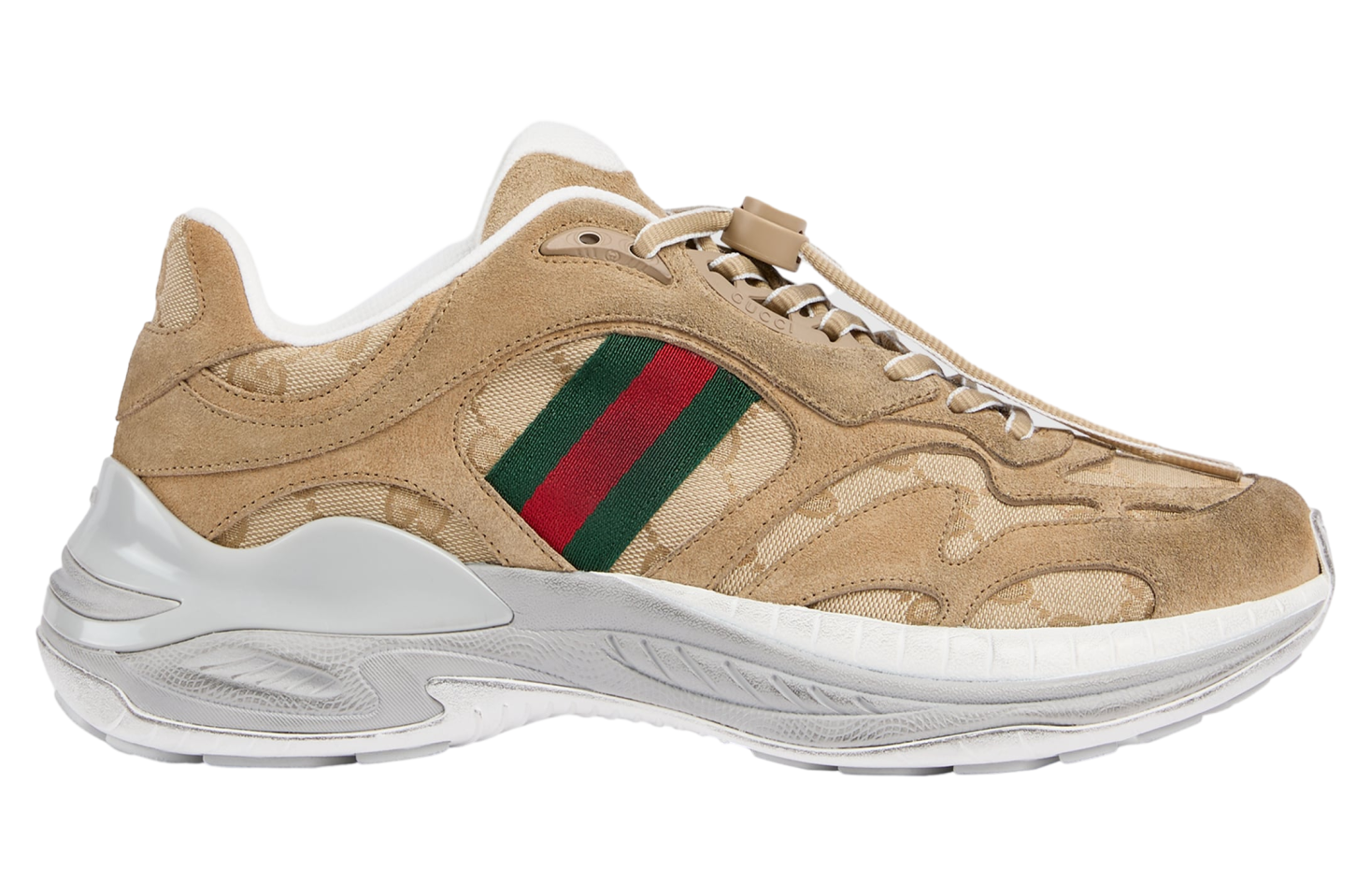 Gucci 2.0 Brown Suede / Gg Canvas