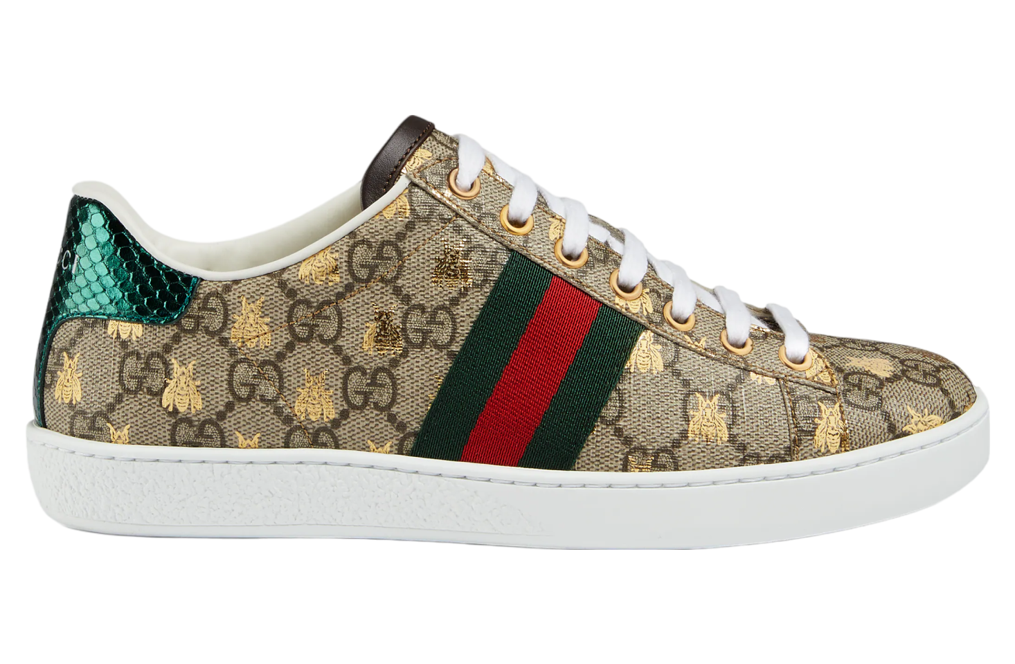 Gucci Ace With Bees WMNS Beige / Ebony Gg Supreme