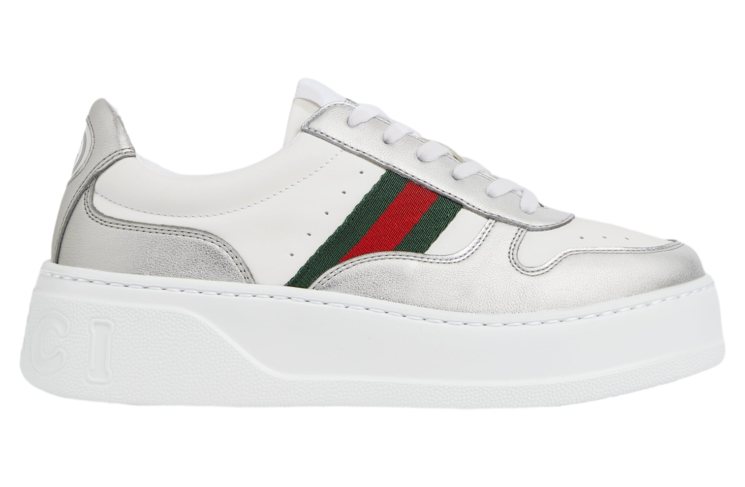 Gucci Chunky WMNS Silver Metallic Leather