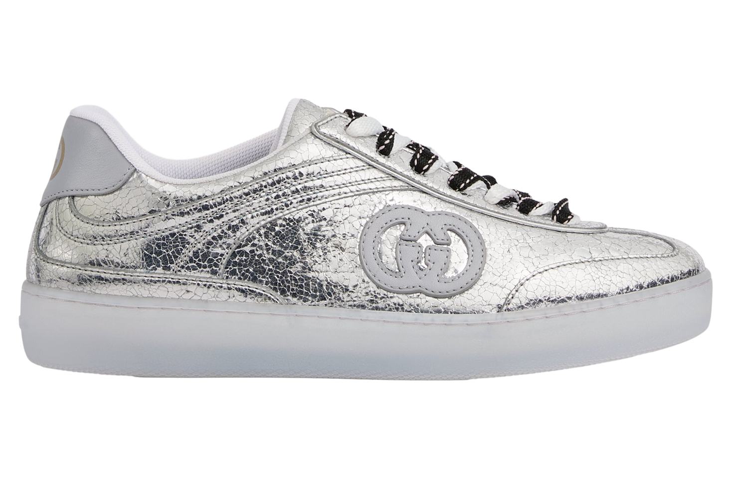 Gucci G75 WMNS Silver Textured Leather