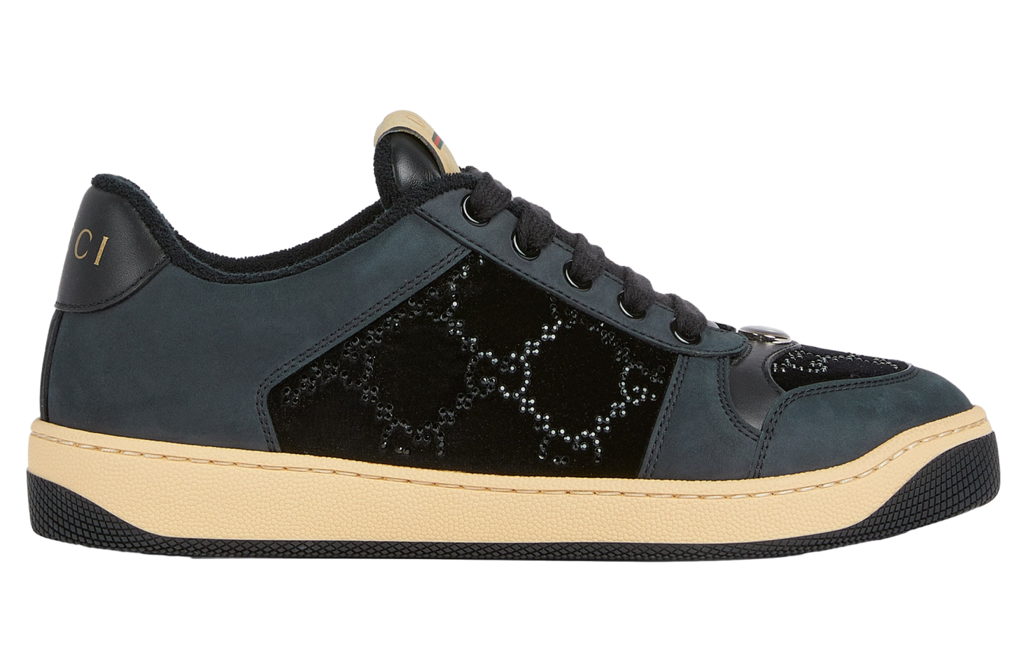 Gucci GG Crystal Screener WMNS Black Velvet