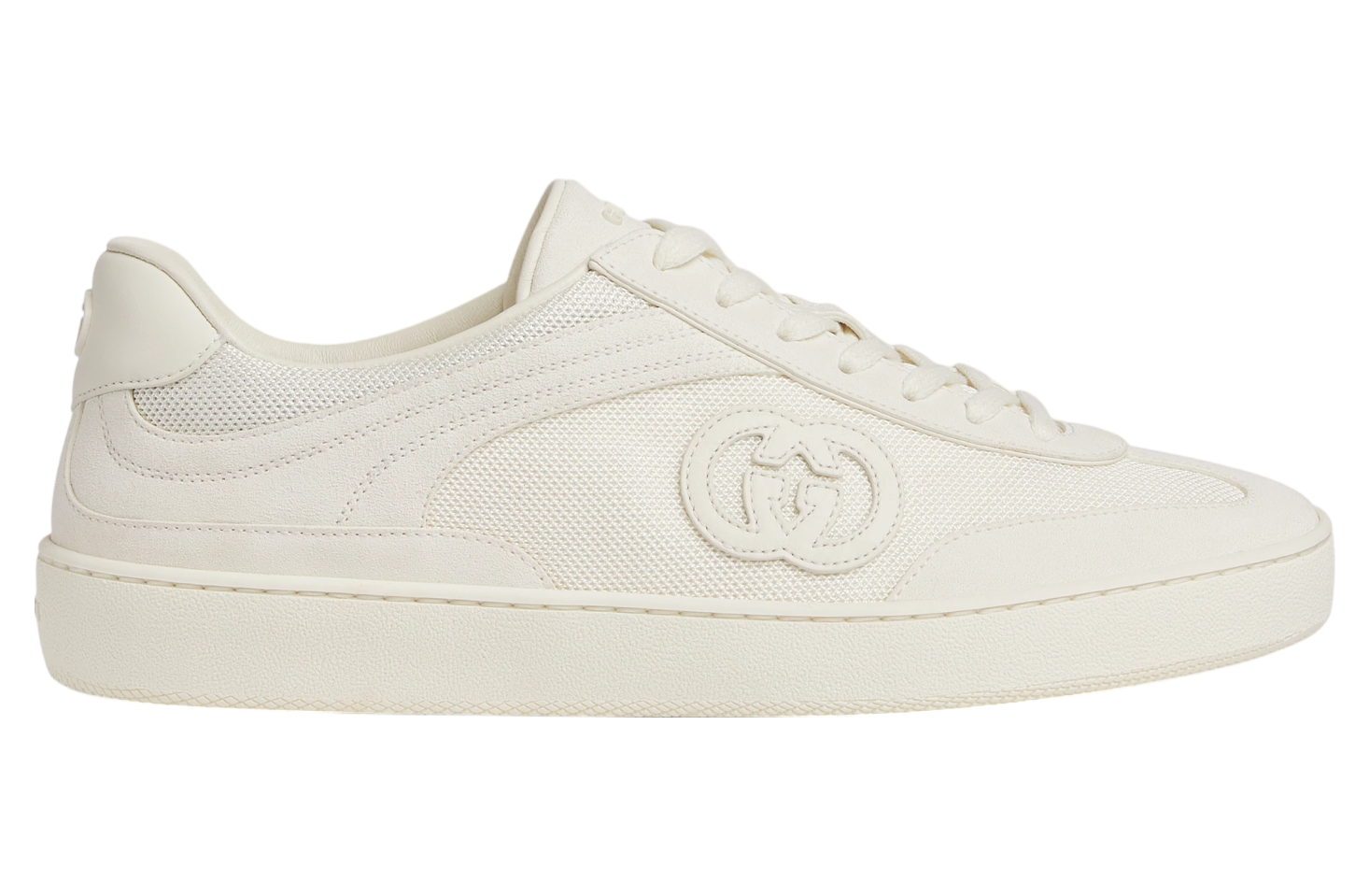 Gucci Interlocking G Sneaker White Suede